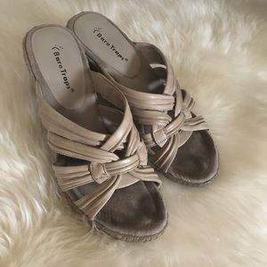 [Bare Traps] Nude Wedges with Comfortable Heel